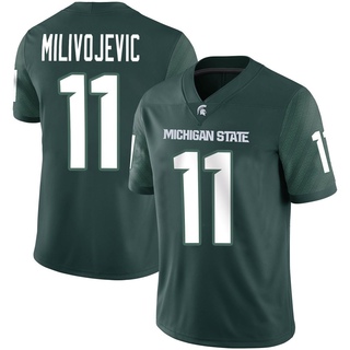Alessio Milivojevic Game Green Men's Michigan State Spartans Football Jersey
