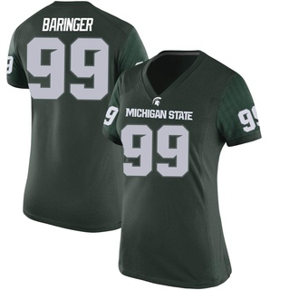 Bryce Baringer Replica Green Women's Michigan State Spartans Football Jersey