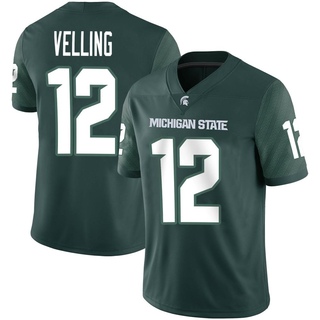 Jack Velling Game Green Youth Michigan State Spartans Football Jersey