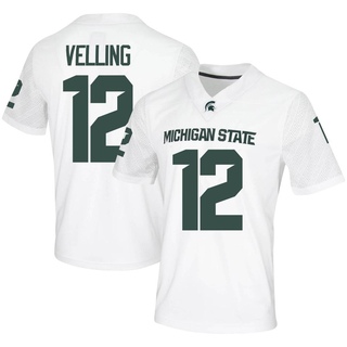 Jack Velling Game White Men's Michigan State Spartans Football Jersey
