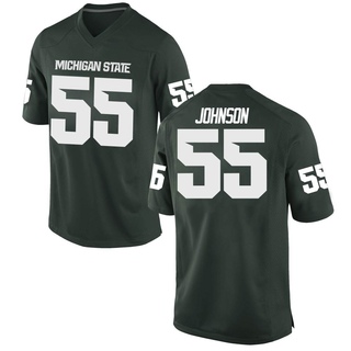 Rakeem Johnson Game Green Men's Michigan State Spartans Football Jersey