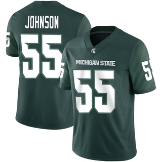 Rakeem Johnson Game Green Men's Michigan State Spartans Football Jersey