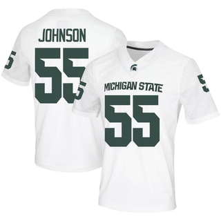 Rakeem Johnson Game White Men's Michigan State Spartans Football Jersey