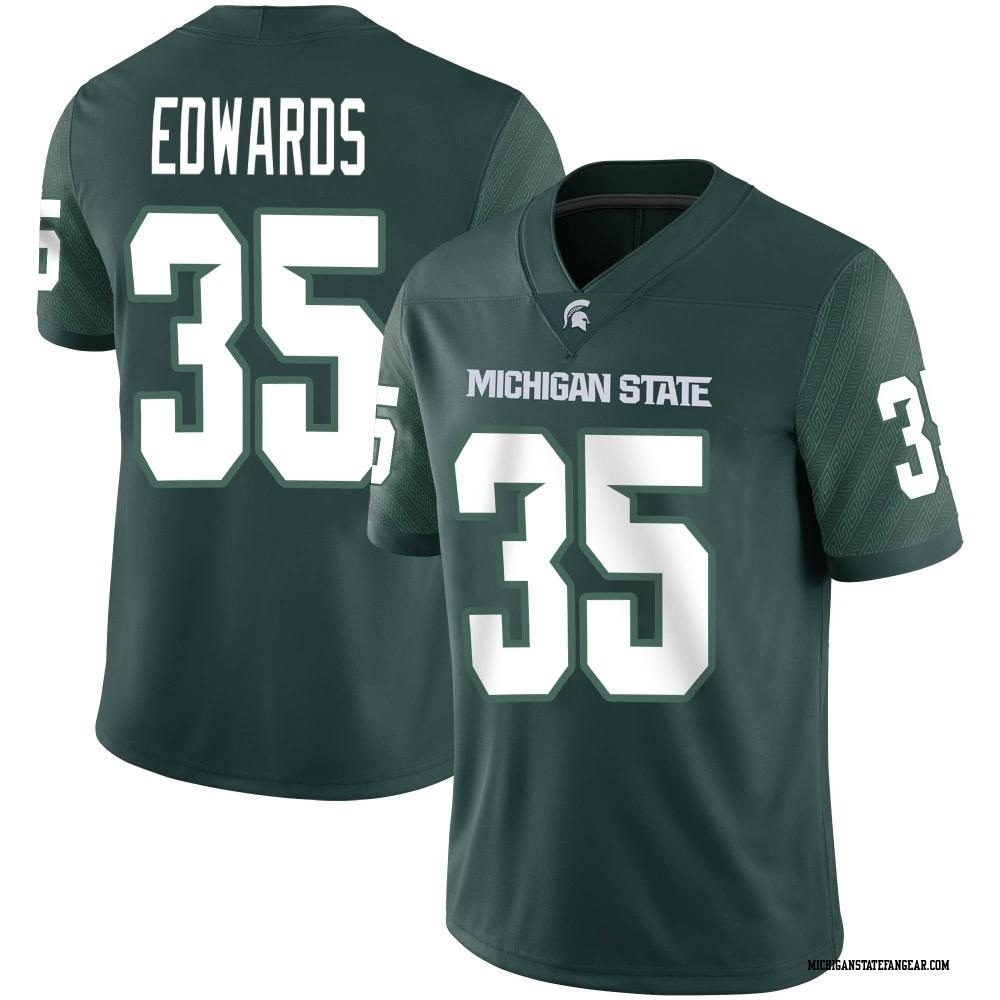 Sam Edwards Game Green Men's Michigan State Spartans Football Jersey