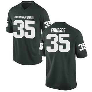 Sam Edwards Game Green Men's Michigan State Spartans Football Jersey