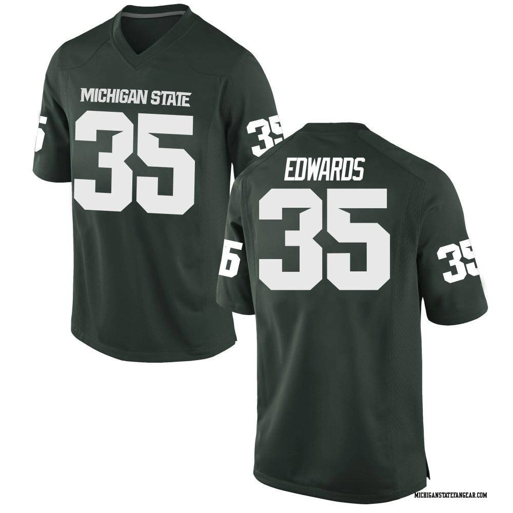 Sam Edwards Replica Green Youth Michigan State Spartans Football Jersey