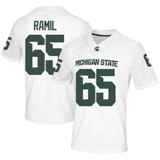 Stanton Ramil Game White Youth Michigan State Spartans Football Jersey