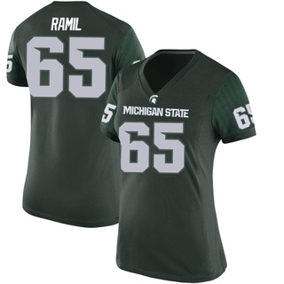 Stanton Ramil Replica Green Women's Michigan State Spartans Football Jersey